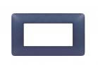 Placchetta placca blu compatibile matix 4posti copri interruttore c8804