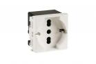 Modulo presa schuko compatibile matix presa  2P-T spina 10/16A bianco C2208