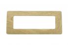 Placchetta placca bamboo legno chiaro compatibile matix 6 posti copripresa c8806