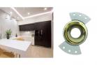Porta Faretto Incasso Struttura Interna Oro Faretto Moderno Rotondo Cromo JJ912L