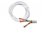 Cavo Elettrico Tripolare Gommat 0.75mm PVC Filo Rame Flessibile 150m Bianco
