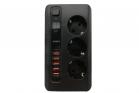 Ciabatta multipla multipresa 3 schuko 5 caricatore presa usb timer 3.4A Q-A260
