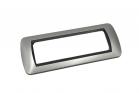 Placca Interruttore 7 Moduli Compatibile Living Coprispina Interna Silver c6607