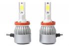 Coppia lampada lampadine led auto luce fredda 40w ricambio moto c6 h11 4800LM