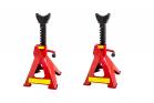 Coppia cavalletti crick auto altezza regolabile presa di posizione auto moto 6t