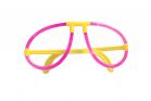 Occhiali fluorescenti universali fluo party occhiali illuminati glow round glass