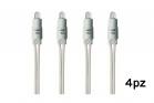 Spie Led Interruttore 230V Luce Segnalazione Ampolla Bianca Set da 4 C0015WHT