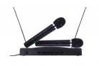 Kit coppia microfoni wireless base ricevitore professionale karaoke festa 009-4
