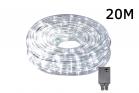 Tubo luminoso a led luce fredda 20m 8 modalita interno esterno luci natalizie