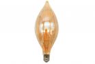 Lampadina led filamento 8w vintage luce calda attacco E27 forma rugby ambrata