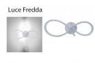 Applique lampada parete led 12w luce fredda infinito bianco moderno SJ091