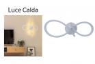 Applique lampada parete led 12W luce calda infinito bianco moderno SJ091