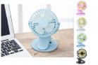 Ventilatore Mini Viaggio Appoggio Tavolo 3.5W Ricaricabile USB