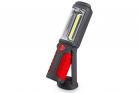Lampada torcia cob 2 led magnetica gancio lavoro portatile rotante batterie