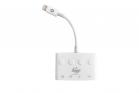 Adattatore Ricarica Sdoppiatore 8 PIN Piatto Smartphone 4 Uscite Cuffie LD-9197