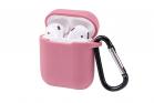 Cover custodia silicone rosa antico cuffie bluetooth auricolari gancio