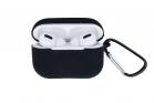 Cover custodia silicone nero cuffie bluetooth 7cm auricolari flessibile gancio