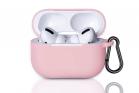 Cover custodia silicone rosa cuffie bluetooth 7cm auricolari flessibile gancio