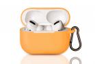 Cover custodia silicone arancione cuffie bluetooth 7cm auricolari flessibile