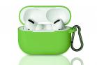 Cover custodia silicone verde lime cuffie bluetooth 7cm auricolari flessibile