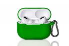 Cover custodia silicone verde militare cuffie bluetooth 7cm porta auricolari