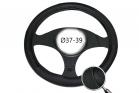 Coprivolante auto nero 37-39cm copri sterzo antiscivolo ergonomico RA-0598