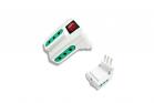 Multipresa adattatore elettrico 3 prese 10A con interruttore tripla 250V