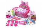 Cassa giocattolo salone bellezza registratore di cassa gioco bambine luci suoni