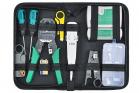 Kit Tester Cavo Rete LAN RJ45 RJ11 RJ12 Pinza Crimpatrice Plug Ethernet Custodia