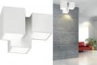 Plafoniera Gesso Lampada Da Interno Applique Da Soffitto 3 Quadrato GU10 GS-5028