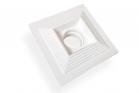 Portafaretto gesso incasso quadrato bordo effetto scalini lampadine GU10 GS-5025