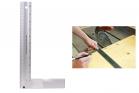 Squadra angolare 30cm falegname righello precisione alluminio 91846