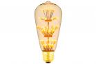 Lampadina led 3W 2200K luce calda attacco E27 pera vintage ST64 stella luminosa