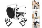 Mini stepper multifunzione ellittica con bande elastiche display seduta fitness