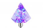 Lampadina led prisma 3W luce multicolor attacco E27 stella luminosa BTL-014