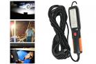 Torcia led portatile 18 led gancio elettrica 10 mt lavoro officina emergenza
