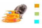 Gioco gatti interattivo torre con palline colorate multifunzione 3 livelli