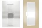 Applique LED Lampada Parete 12w Vetro Trasparente Luce Naturale Satinato Bolle