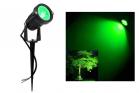 Picchetto led da giardino 5w nero luce verde orientabile faretto luci esterno