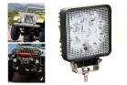 Faro Supplementare Led Auto Quadrato 9 led 27w Luce Bianca Impermeabile Basic