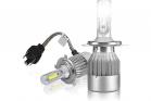 Lampade Auto H4 60w Luce Fredda Coppia Lampadine Ricambio Ventola Raffreddamento