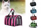 Trasportino Cane Gatto Pieghevole Traspirante Borsa Trasporto Viaggio 44x17 cm