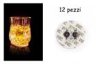 Sottobicchieri led adesivi 12PZ luce calda 4 led illuminati luce bottiglie bar