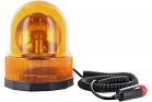 Segnalatore Lampeggiante Emergenza 25W Luce Ambra Effetto Rotante Base Magnetica