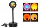Lampada Led Efetto Tramoto Ricaricabile Proiettore Luce Rossa Sole Arcobaleno