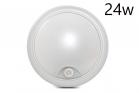 Plafoniera Led Rotonda 24W Luce Fredda Sensore Movimento Infrarossi Soffitto 175