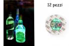 Sottobicchieri led adesivi 12PZ luce verde 4 led illuminati luce bottiglie bar