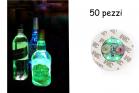 Sottobicchieri led adesivi 50PZ luce verde 4 led illuminati luce bottiglie