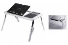 Tavolino Letto PC 56x31x21cm Ventola Raffreddamento Computer Inclinabile LD09