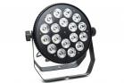 Faro Proiettore DMX 18 LED Luce Bianca Fredda 250V con Staffa Strobo Festa
